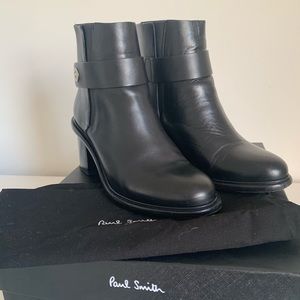 Paul Smith Women's Black Dukes Leather Ankle Boots